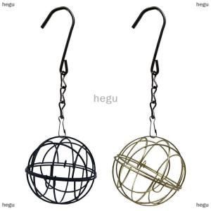 [COD] hegu 1ชิ้นชุดป้อนนกลูกบอล suet โลหะพร้อมโซ่แขวนกันนกที่ให้อาหารนกสำหรับสวนกลางแจ้งเครื่องให้อาหารนกฮัมมิงเบิร์ด