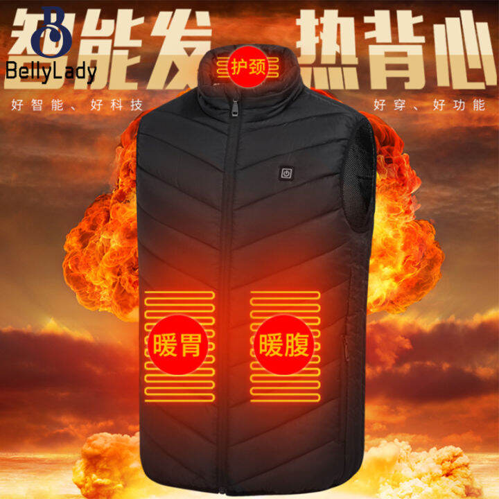 2 Zones Heating Vest 3-speed Temperature Adjustable Usb Smart Heating ...