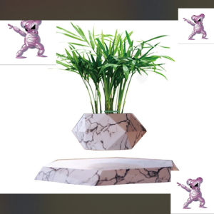 NEW Levitating Air Bonsai Pot Rotation Planters Magnetic Levitation Flower Floating Pot Potted Plant For Desk Decor Gift