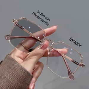 Korean Fashion Glasses Anti-blue Light Glasses Women Anti Radiation Glasses Square Frame