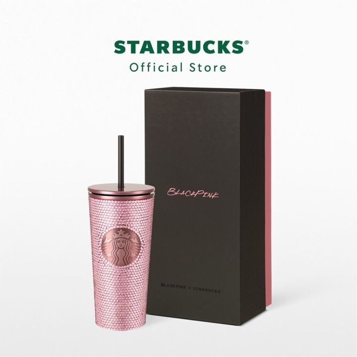 Officialแท้] Starbucks BLACKPINK Bling Cold Cup Rhinestone พร้อม