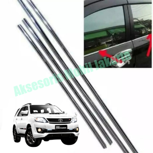 LIST KACA SAMPING CHROME MOBIL FORTUNER / SIDE WINDOW TRIM CHROME FORTUNER 2005-2015