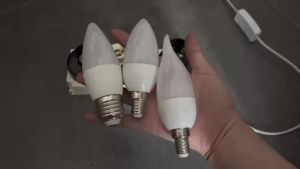 LED Candle Bulb E14 E27 Pointed Pull Tail Bubble Light Lamp 5W 9W Crystal Chandelier Suber Bight Light Bulbs