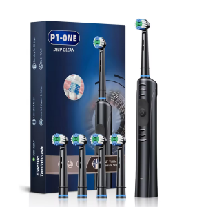 Electric Toothbrush 3 Modes Rotating Automatic Teeth Cleaner IPX6 Waterproof Type-C Rechargeable Oral Care