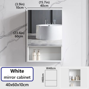 Aluminum Bathroom Cabinet With Mirror Storage Hanging Cabinet Wall Smart Toilet Mirror