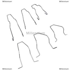 [COD] Millennium 6PCS kim loại đèn pha Bóng đèn mùa xuân clip cho H1 H3 H4 H7 xe đèn pha ánh sáng bóng đèn người lưu giữ mùa xuân clip khóa