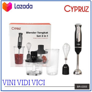 HAND BLENDER + CHOPPER + WHISK SET CYPRUZ BR 0355 3 Fungsi sekaligus