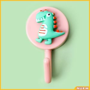 Nurm Cartoon Sticky Hook Simple and Cute Little Hooks Bedroom Wall Hanging Coat Rack
