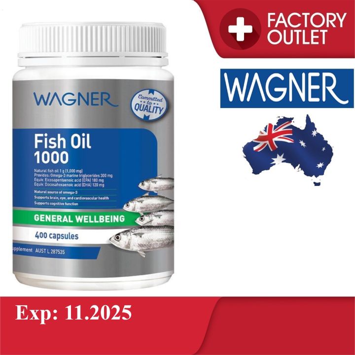 Wagner Fish Oil 1000 400 Capsules Lazada
