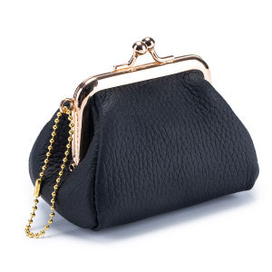 Smart King New Retro Creative Kiss Lock Coin Purses for Women Mini Compact Genuine Leather Lipstick Storage Bag Wallet 2219