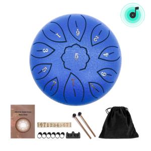 【New Arrival】6 inch 11 Tune Percussion Musical Instrument Steel Tongue Drum for Beginner