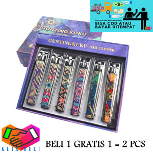 Klik-Beli (2 PCS) Gunting Kuku Batik Ukuran Besar / Jumbo Size Premium Three Seven 777 Nail Cutter Stainless Steel