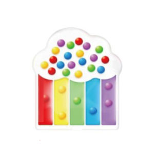 CHERRY Color Sorting Squishy Sensory Toy Preschool Kindergarten Quiet Play Fidget Toy Autism ADHD Travelling Toy