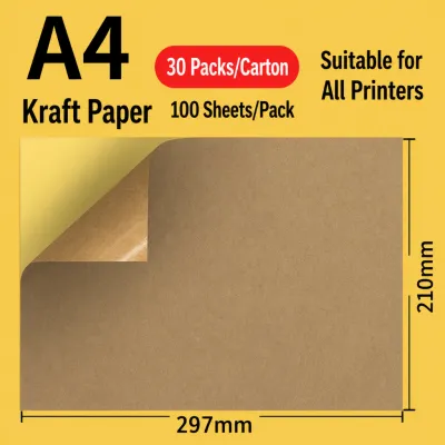 [SG In Stock]A4 Printable Sticker Paper Self Adhesive Label Sheets Glossy Matte Kraft for Inkjet Laser Printer Copier