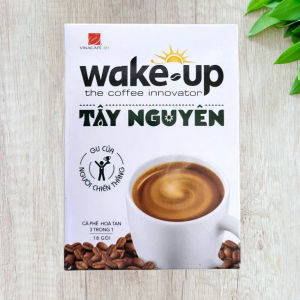WAKE UP [hộp TÂY NGUYÊN 288gr / 18 gói] CÀ PHÊ SỮA HÒA TAN 3 in 1 The Coffee innovator