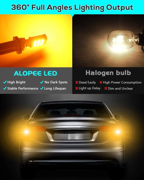 T15 4014 45SMD Motor Lights Led Brake Light Bulb Canbus Error Free ...