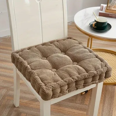 MLADEN Thickening Anti-skid Cotton Chair Cushion Tatami Seat Pad Soft Office Chair Cushions Car Sit Mat Winter Cushion Throw