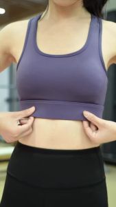 hot sale -Womens Sport Bra Sports Yoga Net Normal Strap With Hook Zumba Gym Fitness Running Cycling