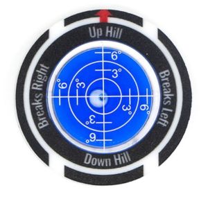 RGFV High Precision Golf Tools Leveler ClearTransparent Ball Marker Golf Spirit Level Golf Putt Ball Marker Easily Use Golf Slope Meter Gift for Golfers