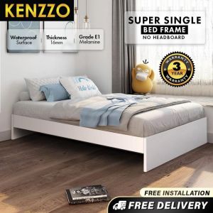 [FREE INSTALLATION] KENZZO: E1 Grade Wooden super single pull out bed frame  /Mattress/bed frame/chest of drawers