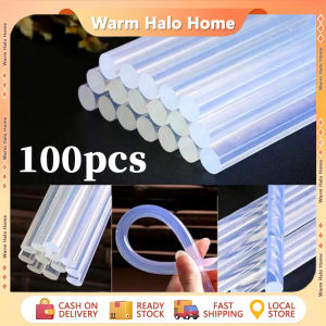 100pcs Hot Melt Glue Stick for Diy Art Clear Glue High Viscosity Transparent Environmentally Friendly Hot Melt Adhesive Stick