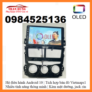 Màn hình android 9 inch dành cho xe TOYOTA VIOS Tặng kèm mặt dưỡng + Tặng zắc zin theo xe toyota vios các đời 2018-2019 bản điều hòa tự động và điều hòa cơ  đại lí đồ chơi xe sale sập sàn siêu sale.