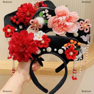 [COD] Biubiuni Hoa Trung Quốc Phong Cách Mũ Nón Tua Ngọc Trai Cổ Phong Cách Headband Công Chúa Tóc Hoop Hanfu Mũ Hanfu Tóc Clip Phụ Nữ