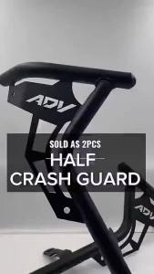 HONDA ADV 160 HALF CRASH GUARD NMAX V1/V2/V3 MATTE BLACK HEAVY DUTY WITH ADV 160 LOGO DESIGN 1PAIR COD