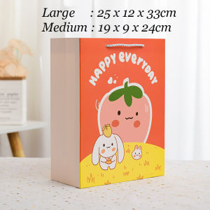 Paper Bag Stoberi Flowers | Goodie Bag | Tas Souvenir | Tas Ulang Tahun | Tas Kado