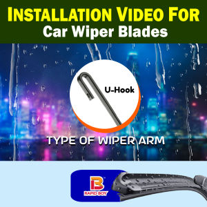 Rapid Boy Car Windshield Hybrid & Silicone Front Wiper Blades Upgrade For Toyota Vios Altis Camry Corolla SEG Yaris/Clear Visibility WIpers
