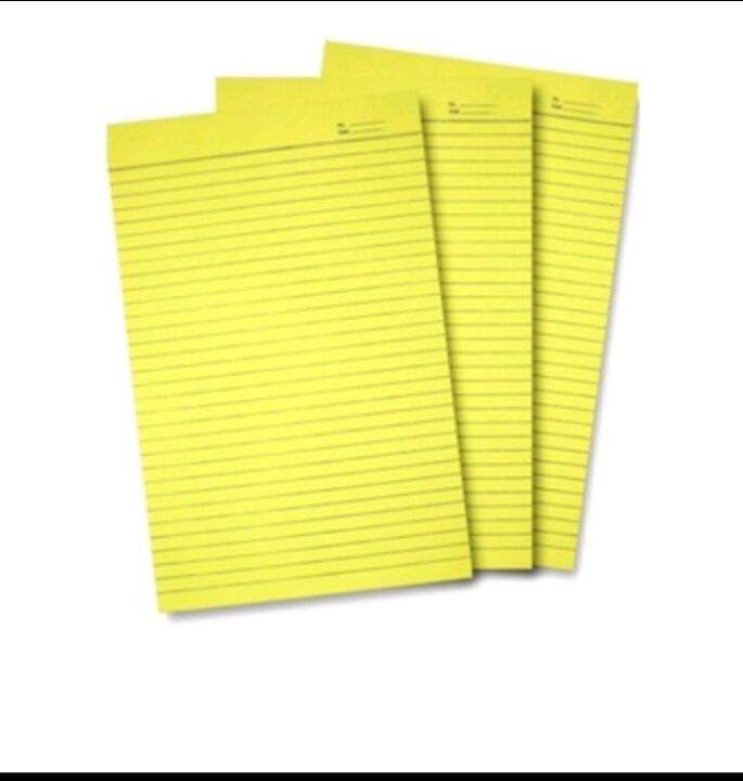 YELLOW PAPER OR YELLOW PAD IN RANDOM NAME LABEL/PRODUCT NAME 10 PADS ...