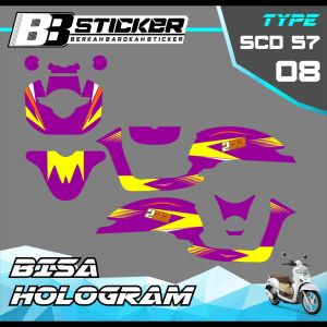 Decal Scoopy BISA HOLOGRAM Full Body Full Block Dekal New Fi 2017 2018 2019 Scd 57