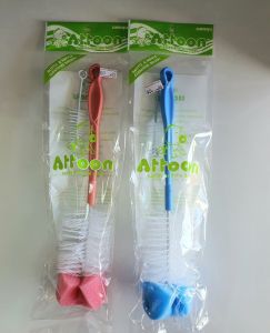 Attoon Bubbly Baby แปรงล้างขวดนม และ ขวดนมหัวฟองน้ำ (แอทตูน) แปรงล้างจุกนม มี มอก แปรงล้างขวดนมแบบฟองน้ำ