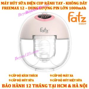 (Freemax 12) Máy hút sữa điện Cup rảnh tay không dây Fatzbaby Fatz FB1232TP