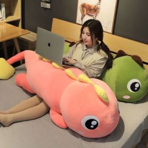 Gấu Bông Khủng Long Đuôi Tim Siêu To - Chất Liệu Bông Gòn Siêu Mềm Mịn Cao Cấp