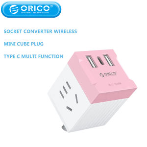 Orico Socket Converter Wireless Mini Cube Plug Type C Multi Function Home Desktop Multi Hole USB Extension Lead High Quality PC Material