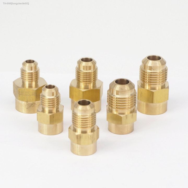 Produktbild von AUOQKQUT 10 Stück SAE 7/16-20 UNF Auf 1/8 NPT Weiblich – Messing Adapter 45° Für Rohre 1/4 Zoll