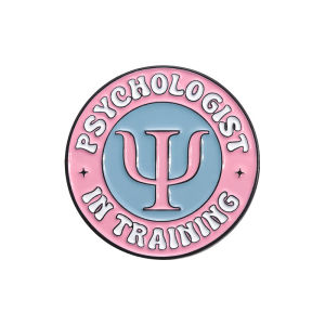 Psychological Psi Symbol Enamel Pins Brooches Alphabet Medical Brooch Pins Metal Badges Gift Commemorative Chest Ornament