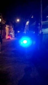 rtd Strobo blue + modul 7 mode otomatis bisa manual