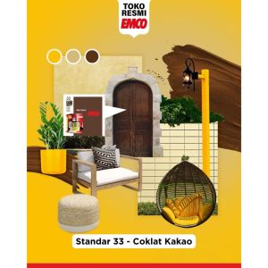 Warna Estetik & Elegan Emco Lux Cat Kayu & Besi 1kg Gloss Finish Cat Pagar & Pintu Rumah