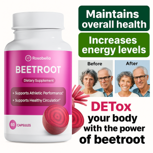 Beetroot Capsules for Daily Life Fitness Enthusiasts and Vegetarians  Nutritional Supplement to Enhance Athletic Performance  No Added Chemicals for Heart Health