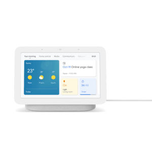 Google Nest Hub 2nd Gen 1st Gen Smart Display with Alexa Voice Control and Google Assistant - White