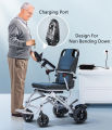 BURIRY Electric Wheelchair Medical Wheelchair Full Alloy 14KG Portable 6Ah Lithium Battery 360Watts 10Km Endurance. 