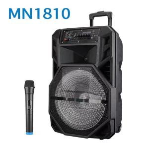 MN-1810 ลําโพงบลูทูธ ลําโพงเคลื่อนที่ขนาดใหญ่ ดอกลําโพงขนาด18 นิ้ว เสียงดังกระหึ่มเบสหนักแน่นมาก ฟั่งชั่นครบ