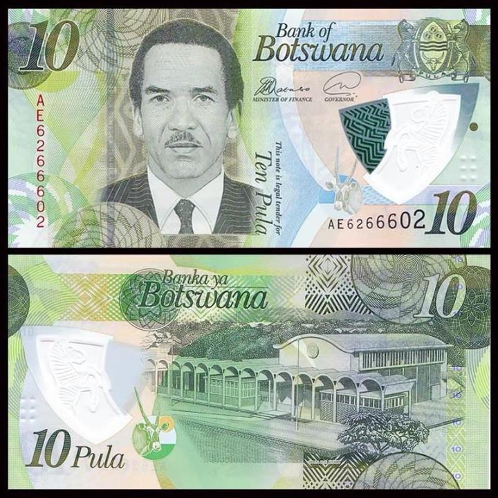 Brand New UNC Botswana 10 Pula Polymer Banknote 2018 Foreign Coin P-35 ...