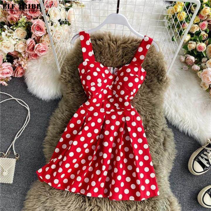 Lazada polka dots store dress