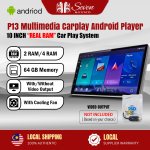 9 Inch 10 Inch CarPlay Android Auto Multimedia Player - Dual OS WiFi GPS Head Unit - 2GB 4GB RAM 64GB ROM with Cooling System