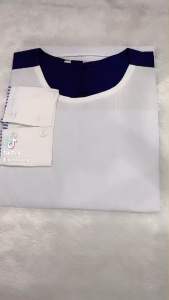 ATASAN KOMBINASI BB GARIS OVERSIZE -PAKAIAN WANITA BAJU KANTOR FIT L -  XXL (697)