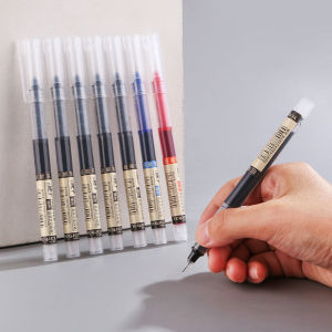 AICRANE 6 Pcs Quick-Drying Gel Pen Set 0.5mm Black Blue Ink School Office Journals Drawing