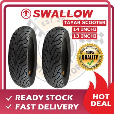 SWALLOW SC109 TYRE TUBELESS TIRE TAYAR TIUBLESS 14 INCHI SCOOTER NVX XMAX NMAX TYRE MAXXIS CORSA MICHELIN PIRELLI DELI